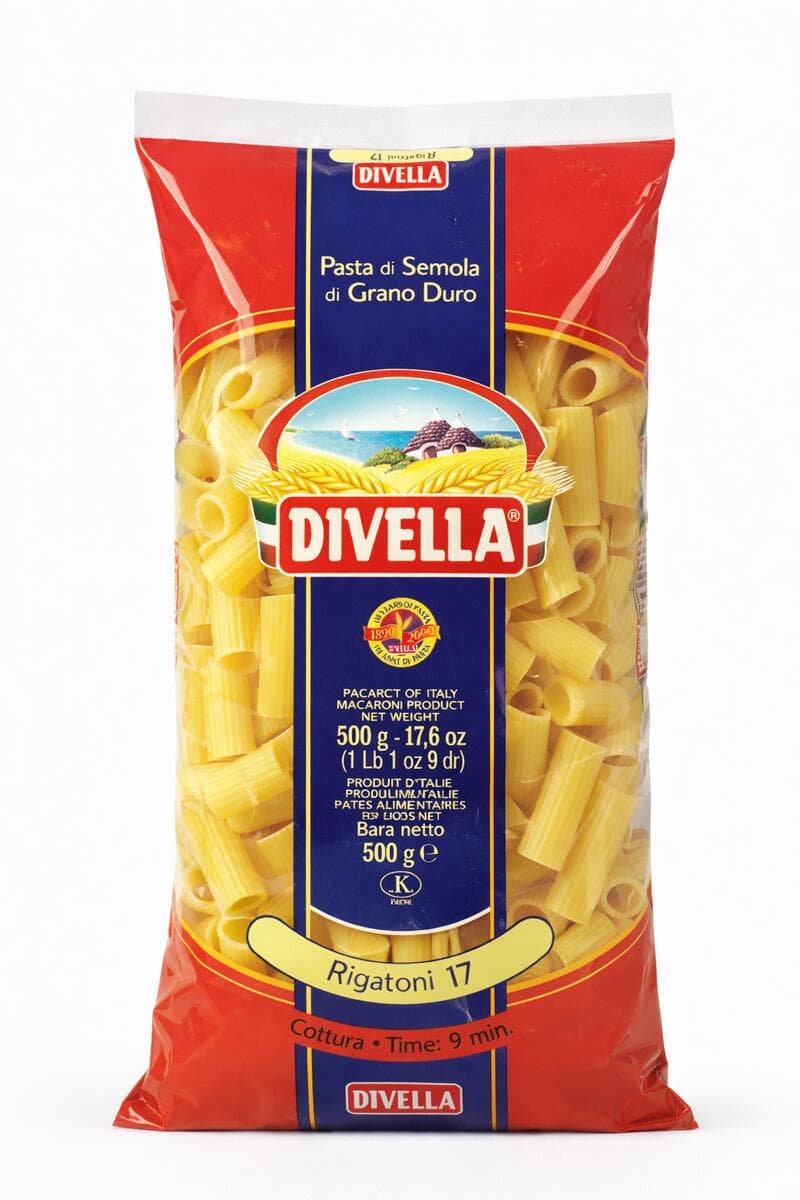 Rigatoni 500 grs DIVELLA