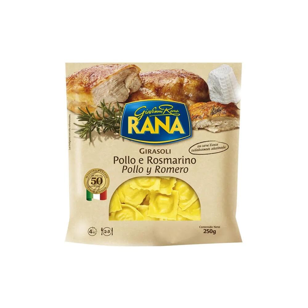 GIRASOLI POLLO Y ROMERO RANA 250 GRS