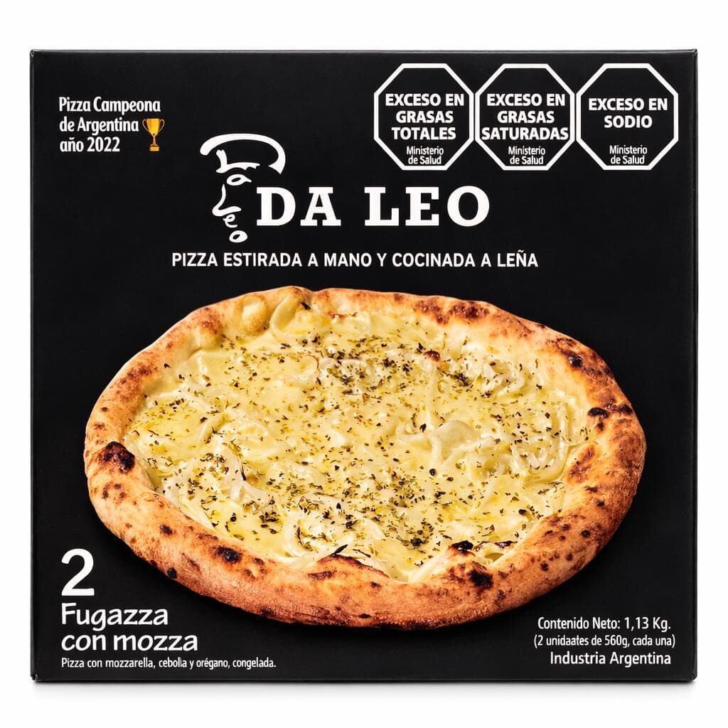 DALEO PIZZA FUGAZZA X 600 GR CONGELADA CAJA X 2