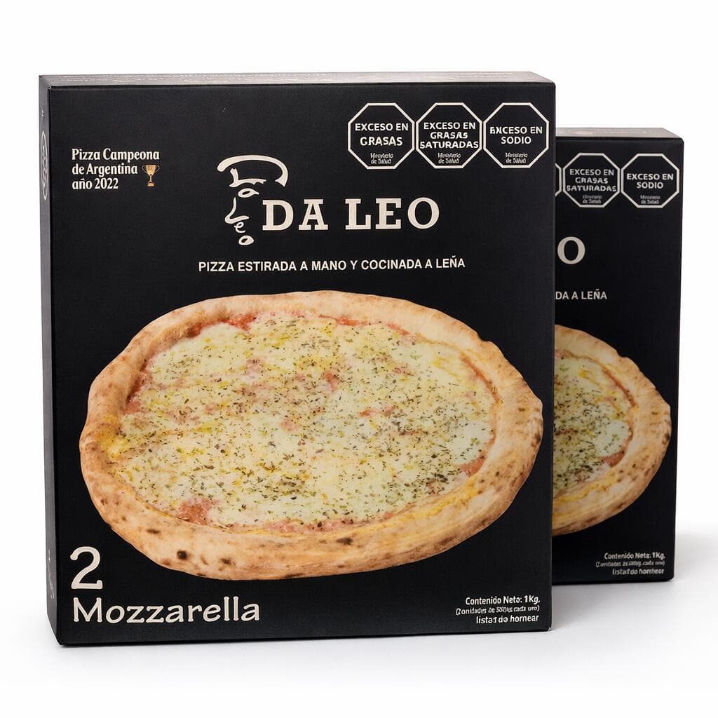 DALEO PIZZA MUZZARELLA X 500 GRS CONGELADA CAJA X 2