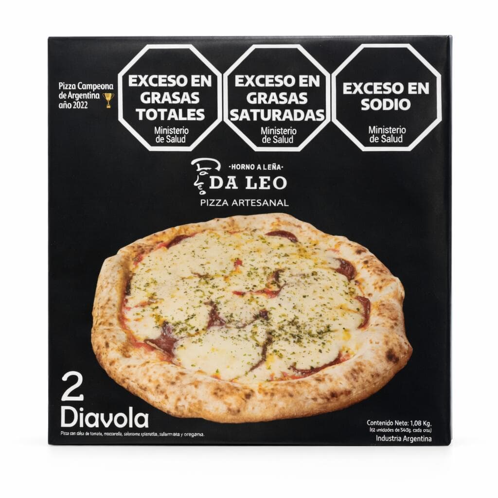 PIZZA DALEO DIAVOLA CAJA X 2
