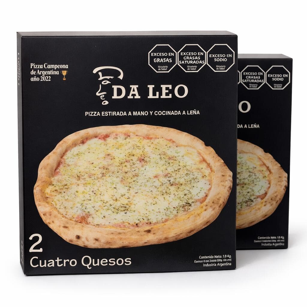 DALEO PIZZA 4 QUESOS X 560 GR CONGELADA CAJA X 2